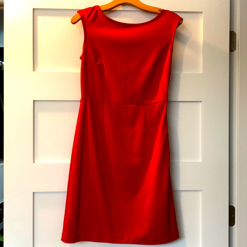 Red short cocktail dress